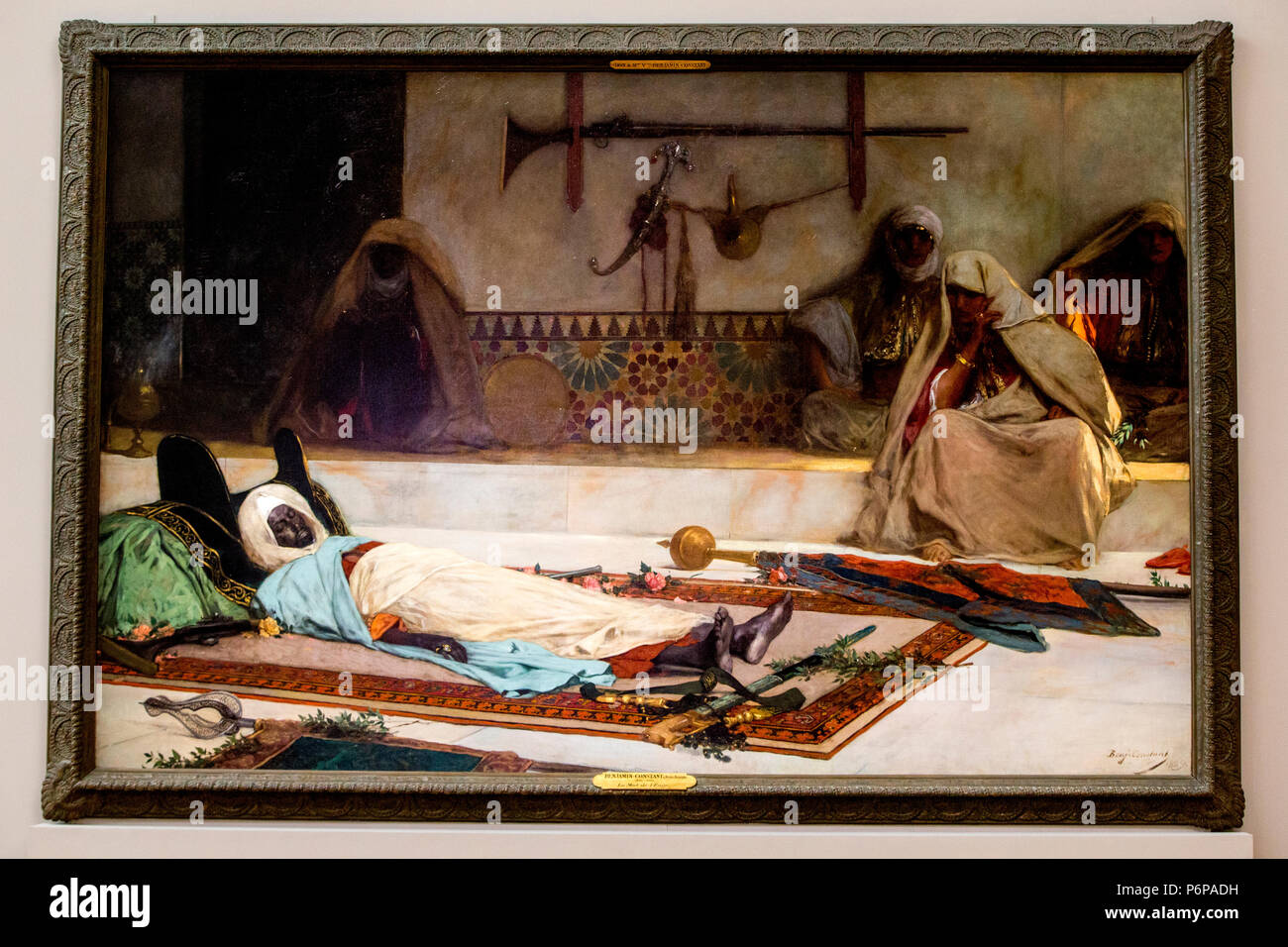 Petit Palais Museum, Paris, Frankreich. Jean-Joseph benjamin-Constant, Le jour de funÃ©railles, scÃ¨ne du Maroc (Tag der Beerdigung, Marokko), 1889, Öl auf c Stockfoto