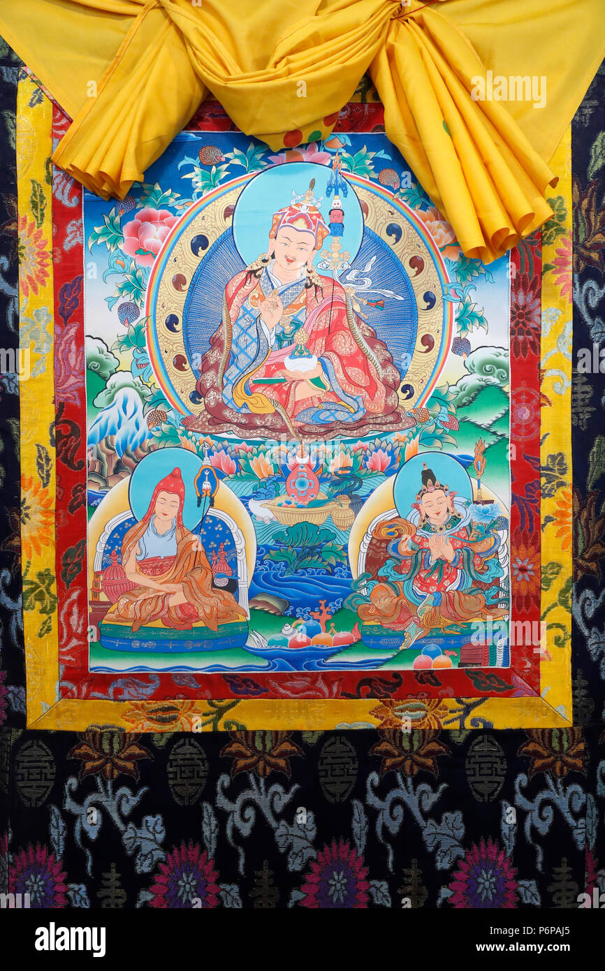 Padmasambhava auch als Guru Rinpoche bekannt. Stockfoto