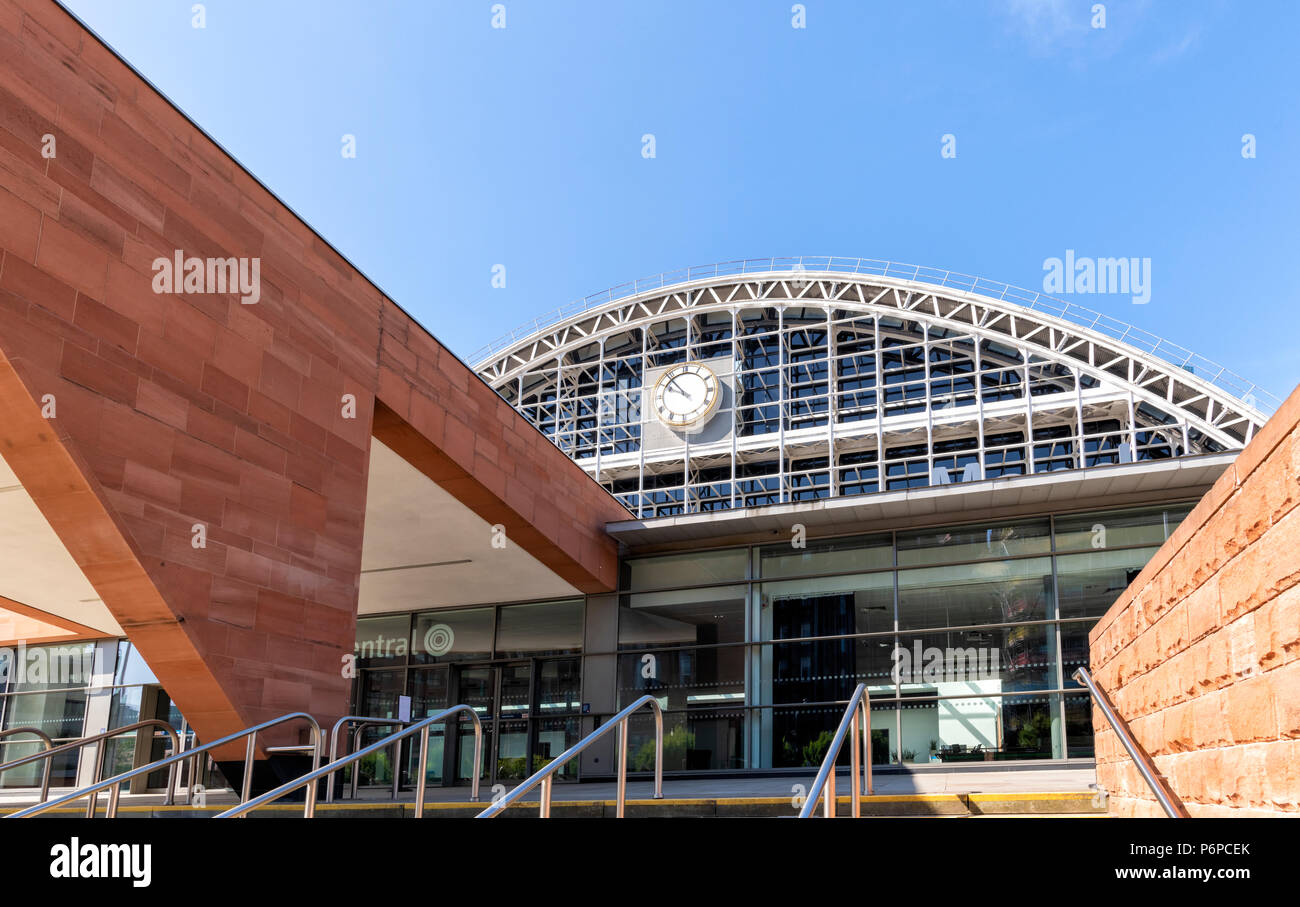 Das neue Gebäude, das Teil des Manchester Central Convention Center im Stadtzentrum von Manchester, Großbritannien Stockfoto