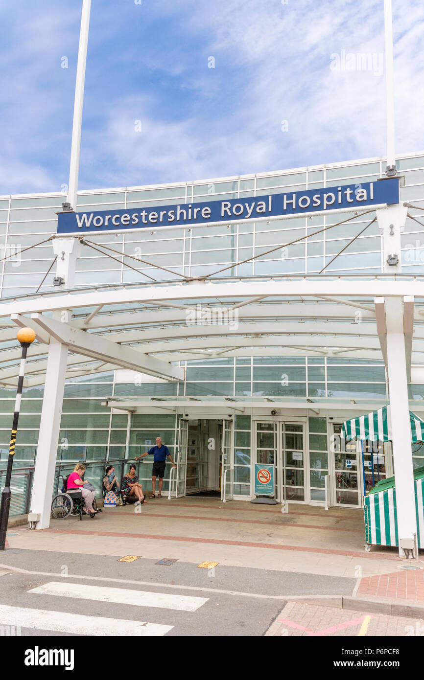 Worcester Royal Hospital, Worcester, Worcestershire, England, Großbritannien Stockfoto