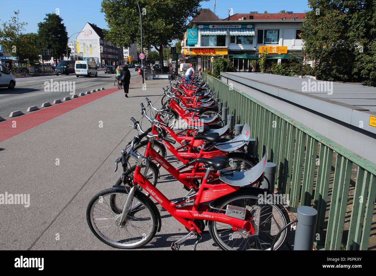 Hamburg Fahrradverleih Stockfotos und -bilder Kaufen - Alamy