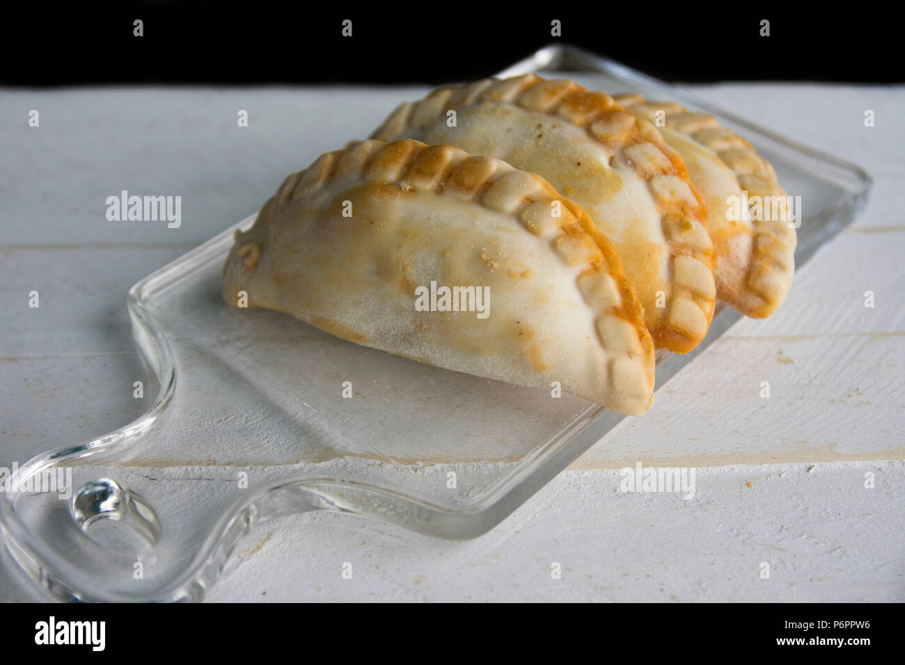 Argentinische Pasteten mit Fleisch Stockfoto