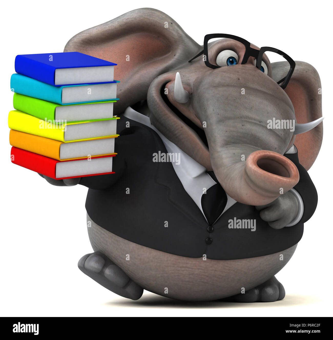 Spaß Elefant - 3D-Darstellung Stockfoto