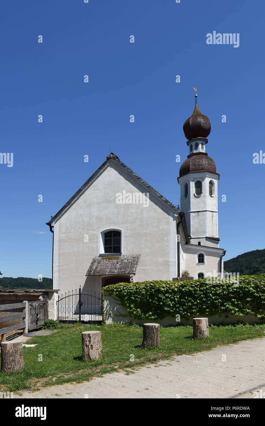 Filialkirche St. Andreas bei Bad Endorf Chiemgau Chiemsee Stockfoto