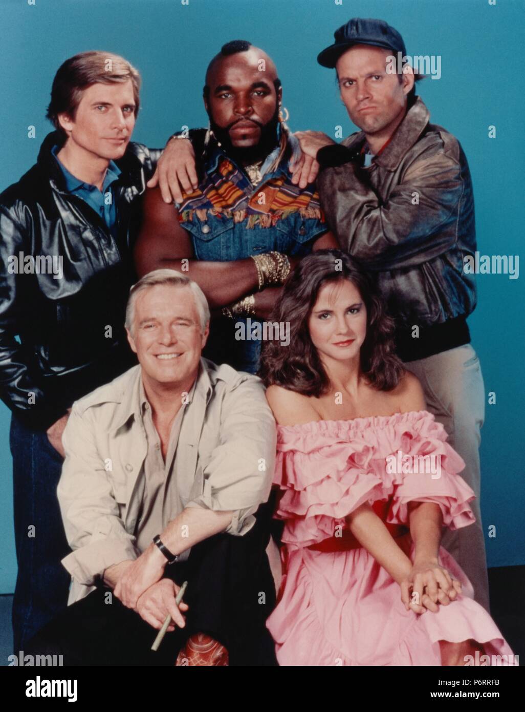 Das A-Team TV-Serie 1983 - 1987 USA Erstellt von Stephen J. Cannell, Frank Lupo, Dirk Benedict, Mr.T, Dwight Schultz, George Peppard, Melinda Culea Stockfoto
