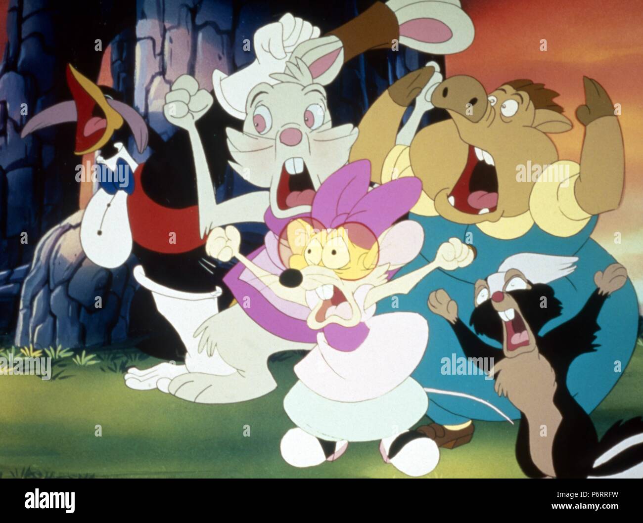 Rock-A-Doodle Jahr: 1991 Großbritannien/Irland Regie: Don Bluth Dan Kuenster Animation Stockfoto