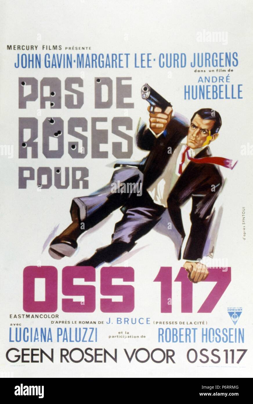 Niente rose pro OSS 117 Jahr: Italien/Frankreich 1968 Regie: André Hunebelle, Renzo Cerrato, Jean-Pierre Desagnat John Gavin Poster (Bel) Stockfoto