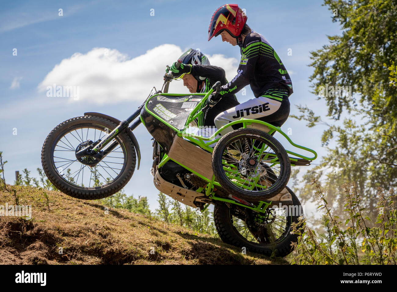 Moto-X-Studien bei Cadders Hill, Lyng, Norfolk, Großbritannien Stockfoto