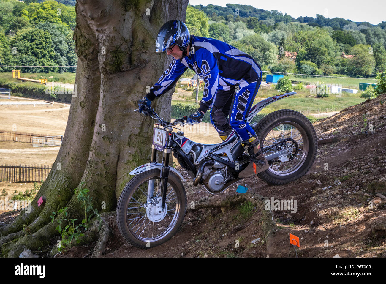 Moto-X-Studien bei Cadders Hill, Lyng, Norfolk, Großbritannien Stockfoto