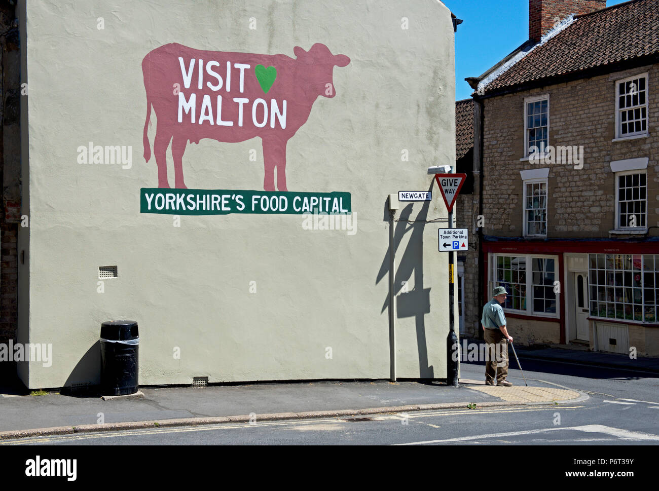 Wandbild - Besuch in Malton Malton, North Yorkshire, England, Großbritannien Stockfoto