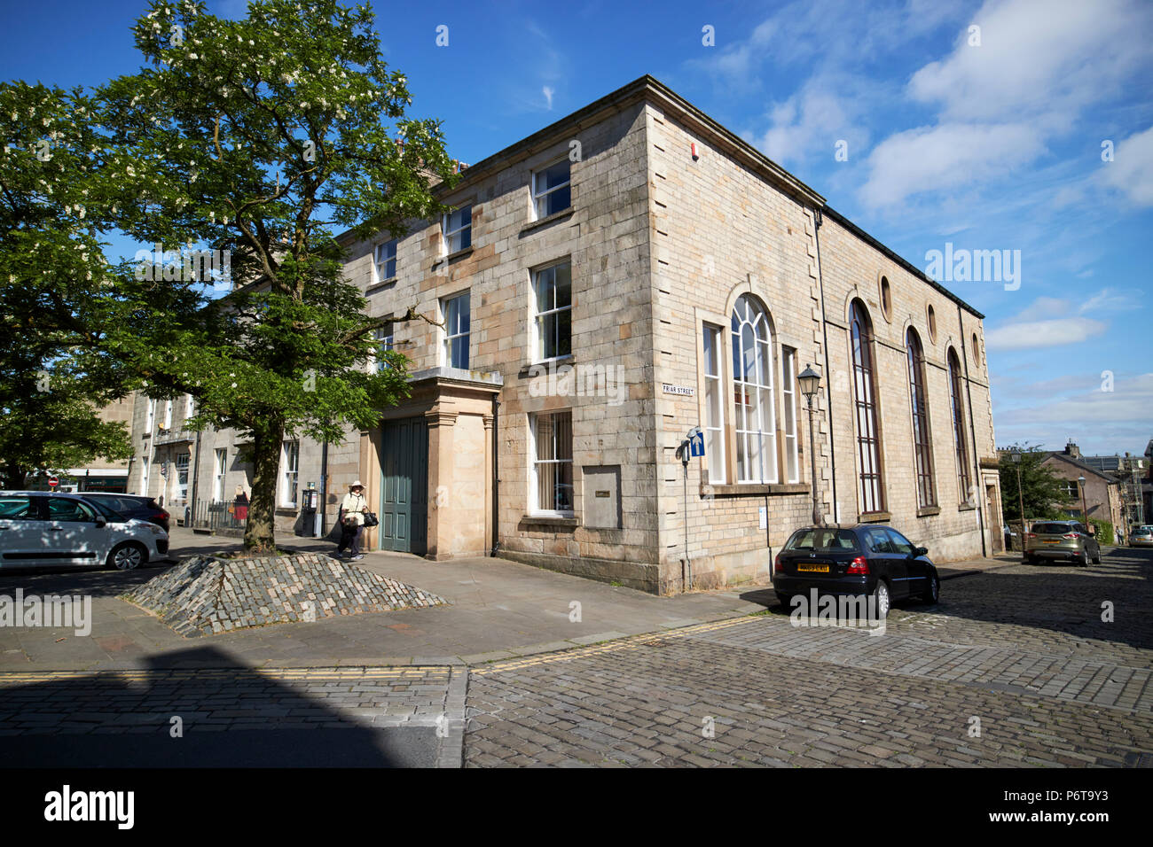 lancaster Stadtzentrum Kreuzung Ecke dalton Square und Friar Street england Stockfoto