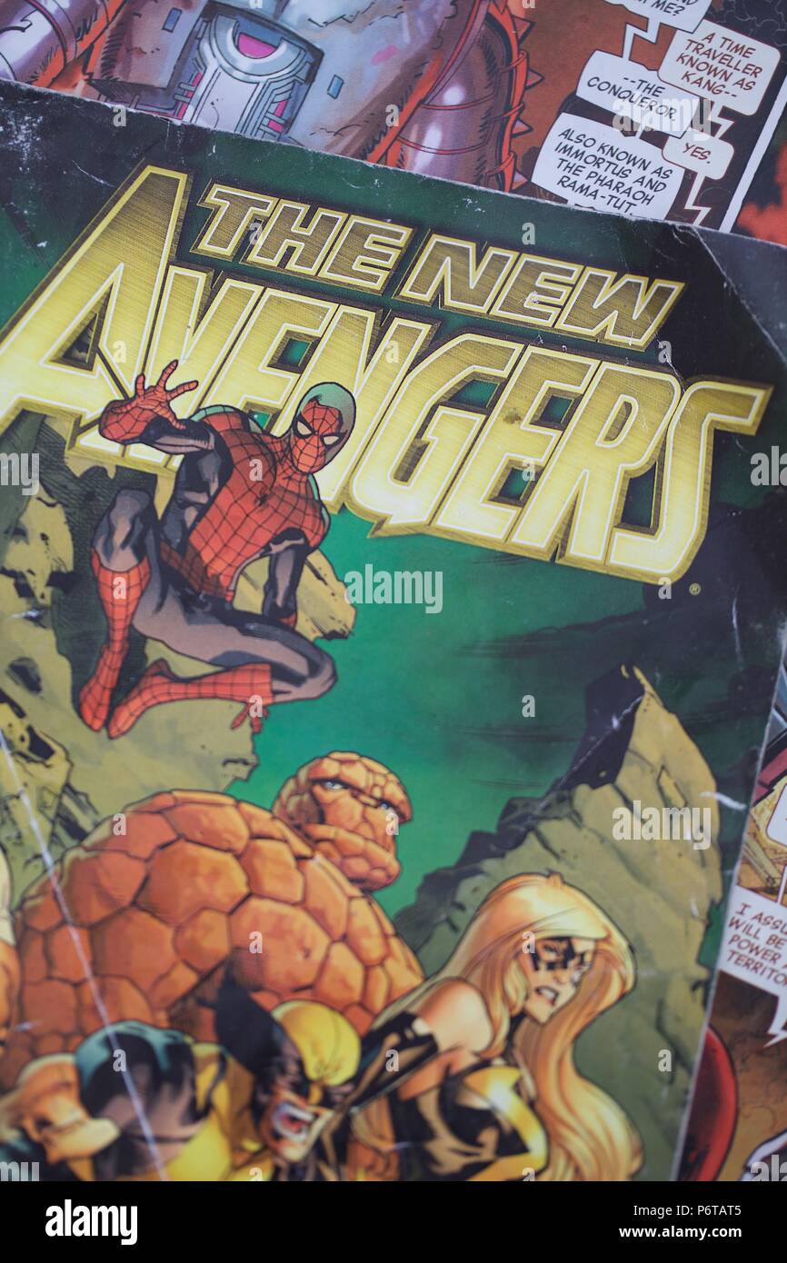 Avengers Marvel Comics Superhelden Stockfoto