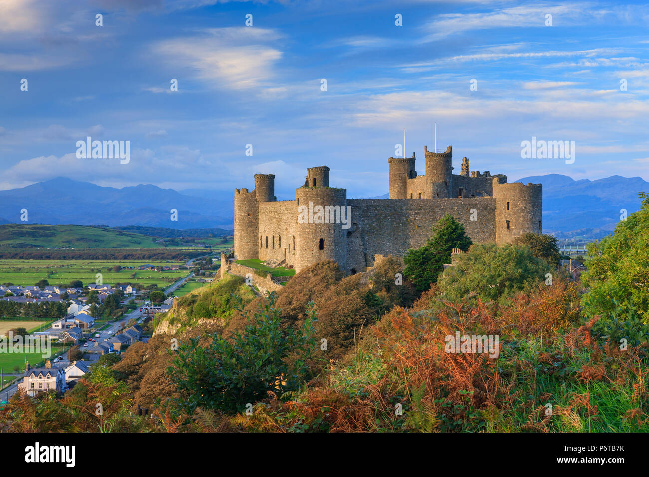Harlech Castle Gwynedd Wales Stockfoto