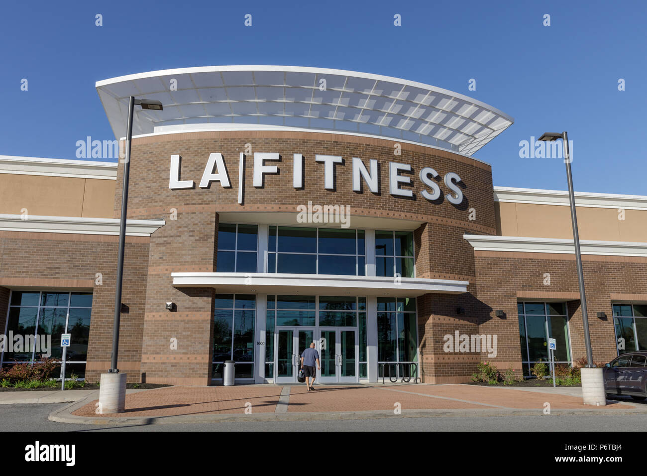 Rochester, New York: Eine L.A. Fitness Gymnasium Stockfoto