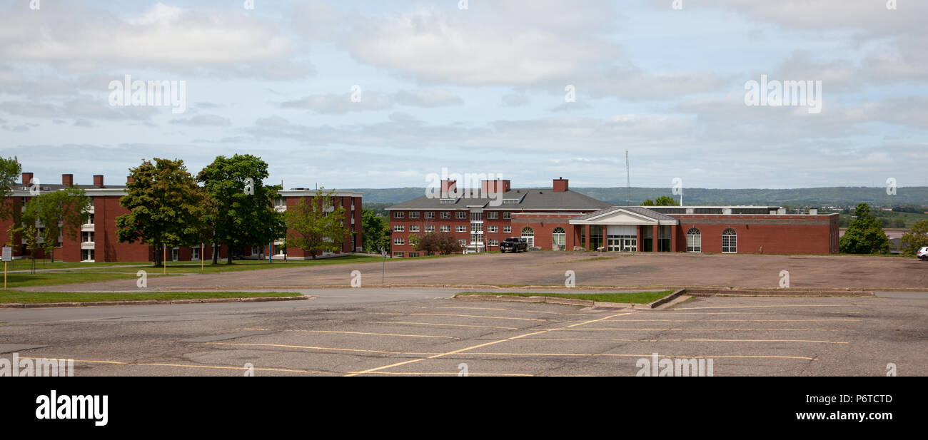Juni 3, 2018 - Wolfville, Nova Scotia: Wheelock Speisesaal auf der Acadia University Campus. Dies ist die wichtigste Speisesaal für die Universität und auch h Stockfoto