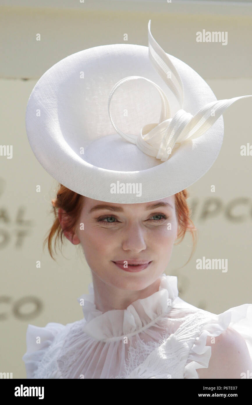 Royal Ascot, Porträt der Schauspielerin Eleanor Tomlinson Stockfoto