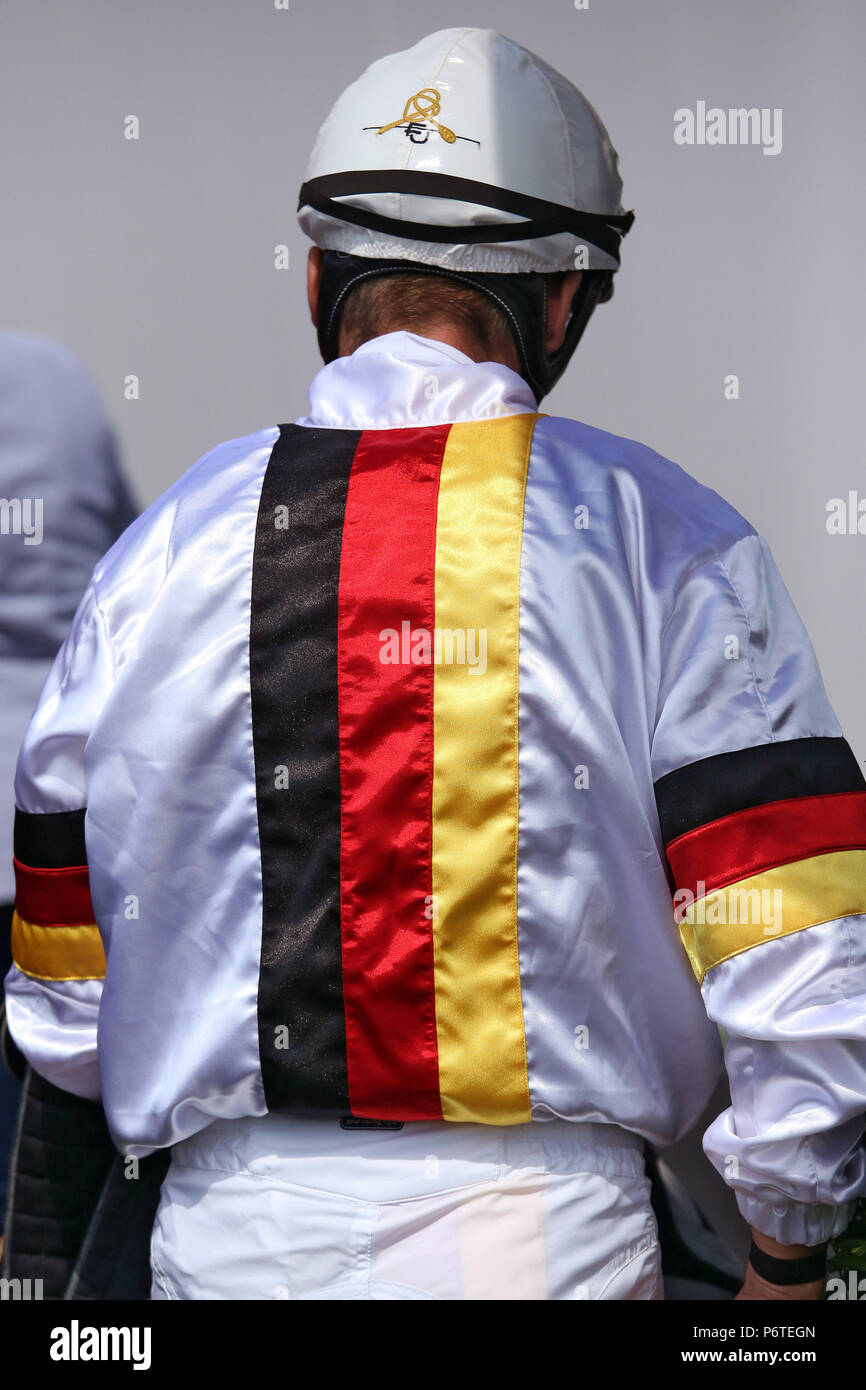 Hannover, racing Farbe der stabilen schwarz-rot-gold Stockfoto