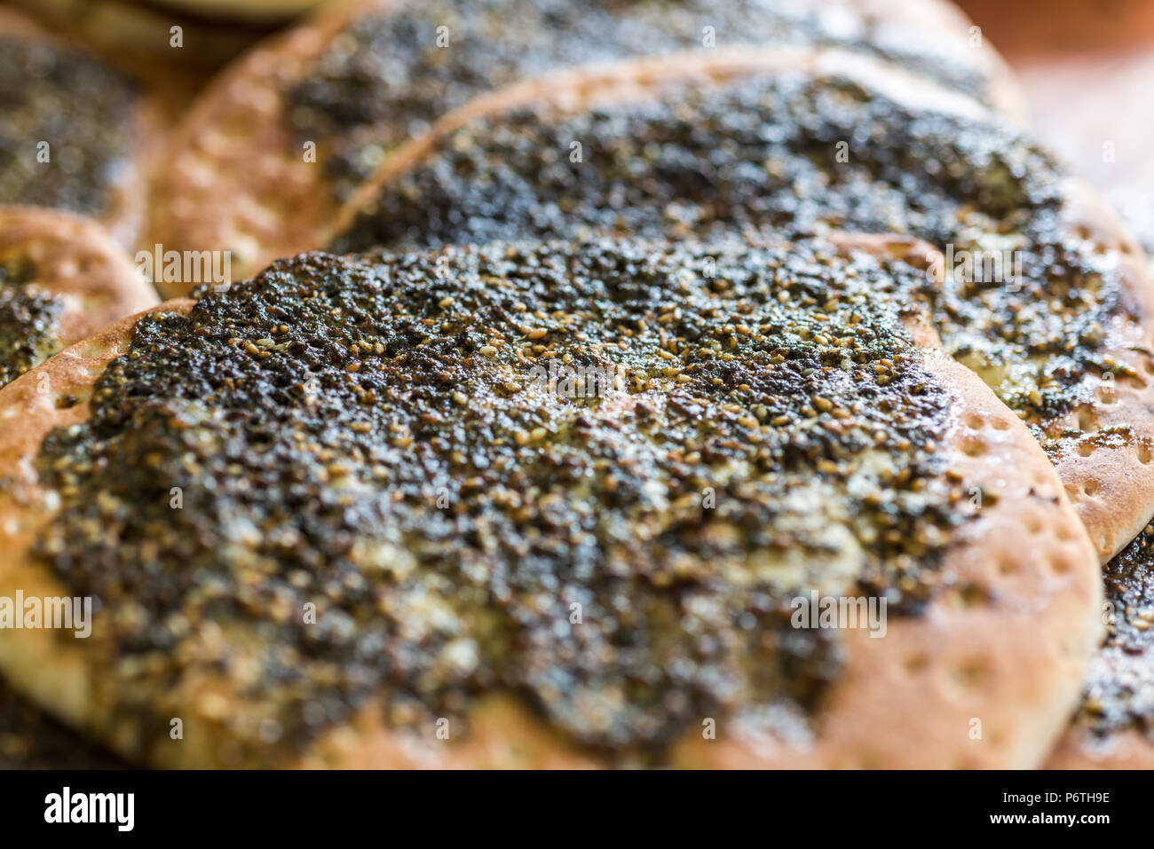 Pita mit isop Stockfoto