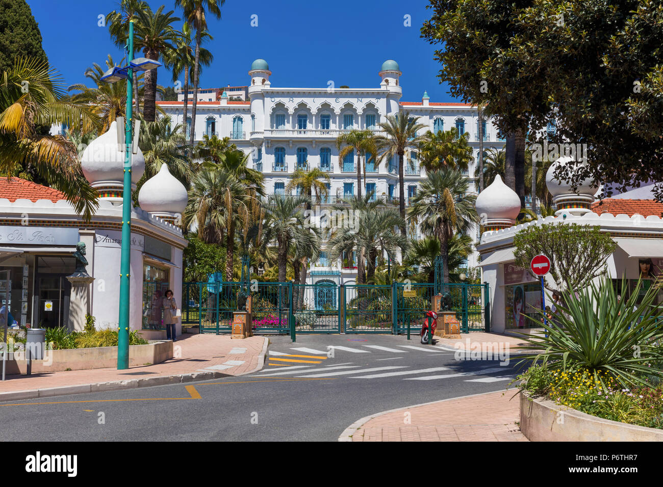 Hotel Orient, Menton, Alpes Maritimes, Provence-Alpes-Cote d'Azur, Französische Riviera, Frankreich Stockfoto