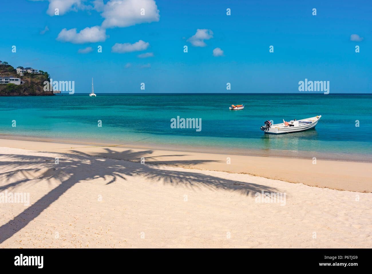 Karibik, Grenada, Morne Rouge Strand Stockfoto