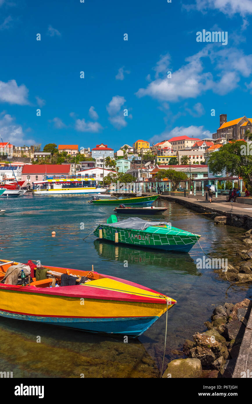 Karibik, Grenada, St. George's, Carenage Stockfoto