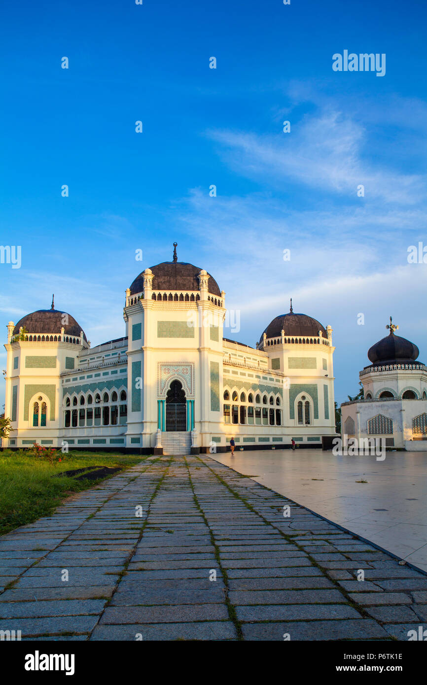 Indonesien, Sumatra, Medan, Große Moschee Stockfoto