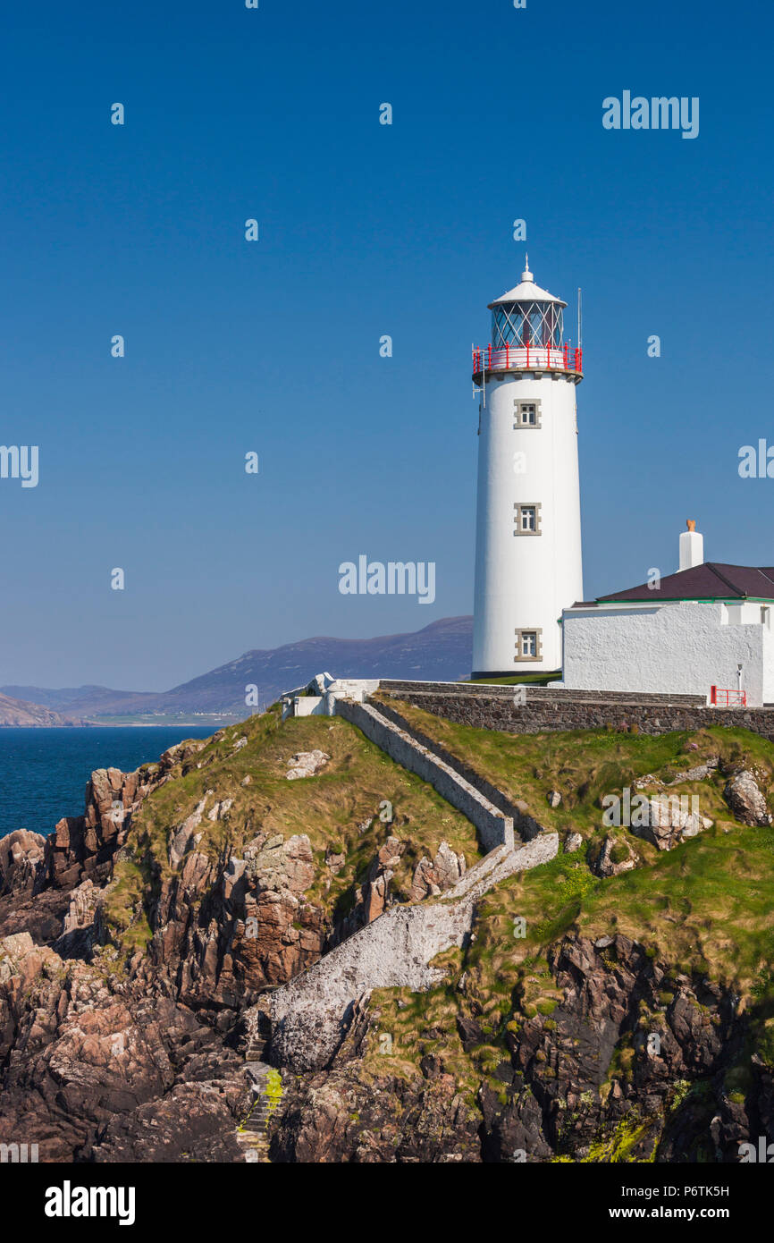 Irland, County Donegal, Fanad Halbinsel Fanad Head Leuchtturm Stockfoto