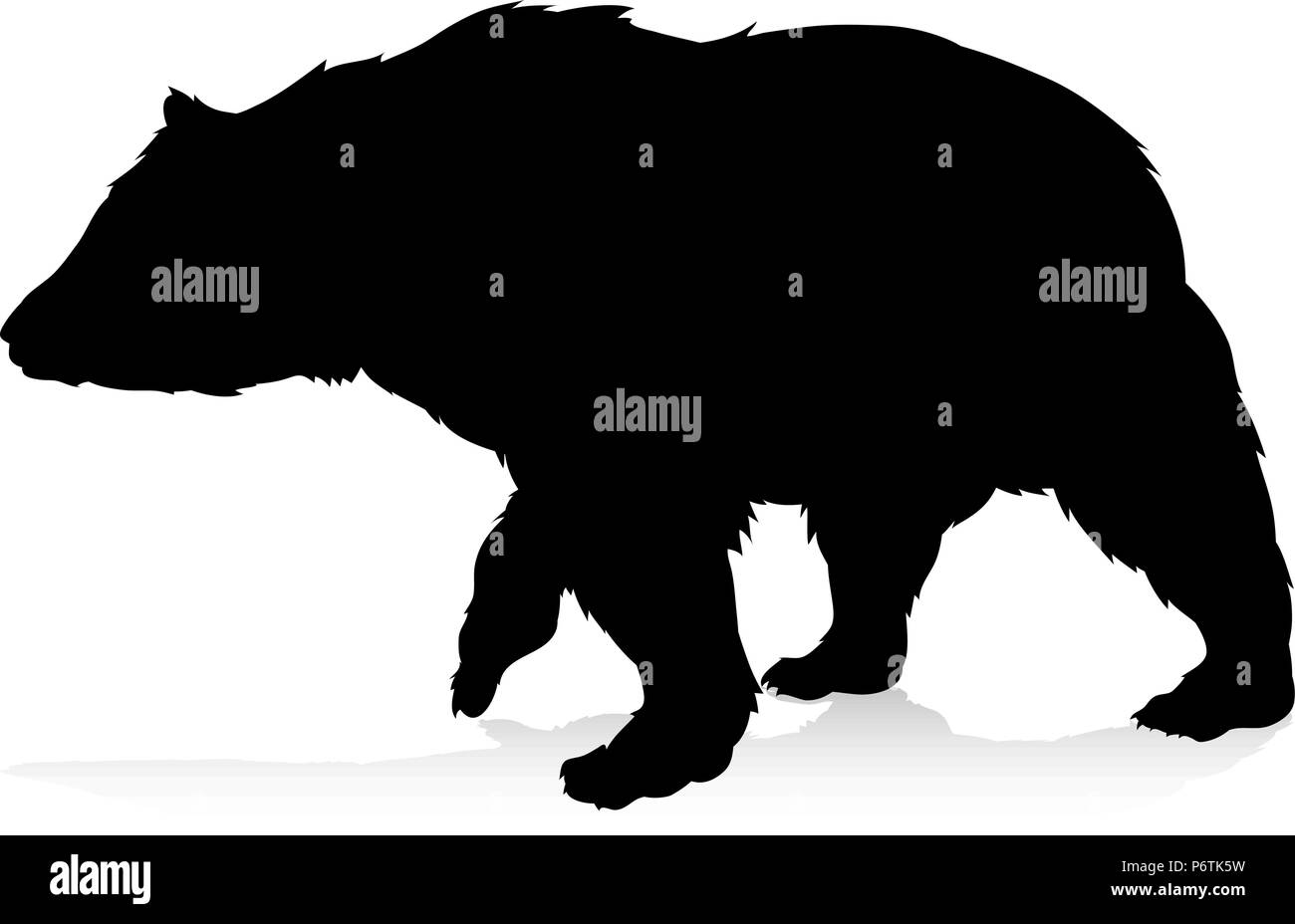 Bear Animal Silhouette Stock Vektor
