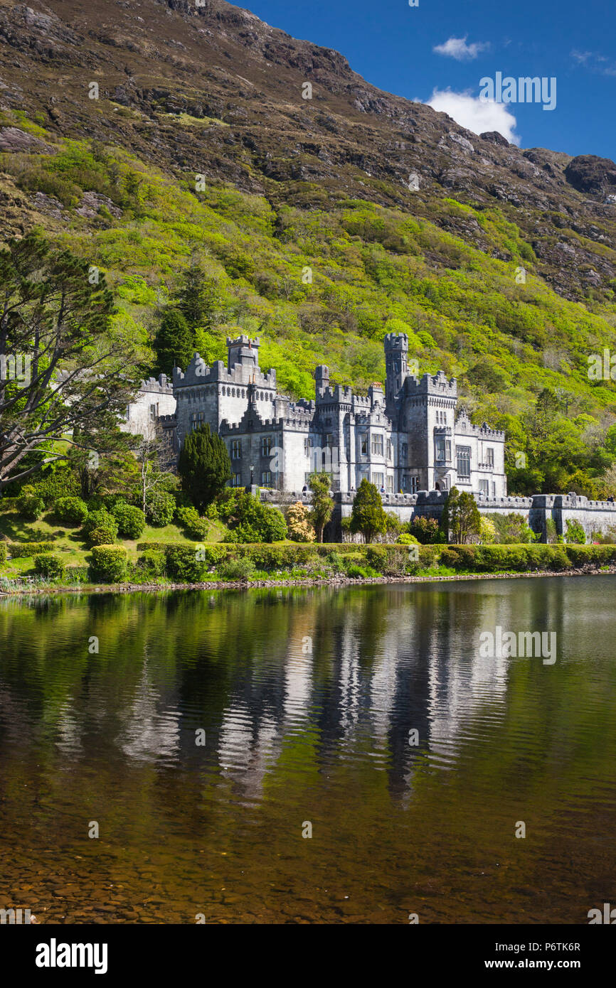 Irland, County Galway, Kylemore, Kylemore Abbey Stockfoto