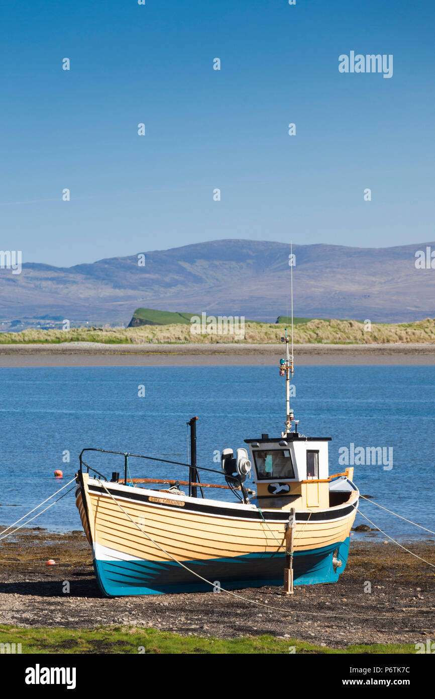 Irland, County Mayo, Murrisk, Fischerboot Stockfoto