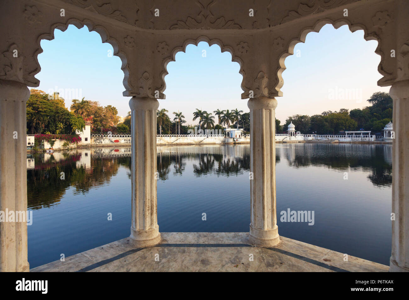 Indien, Rajasthan, Udaipur, Sunset Point Park Stockfoto