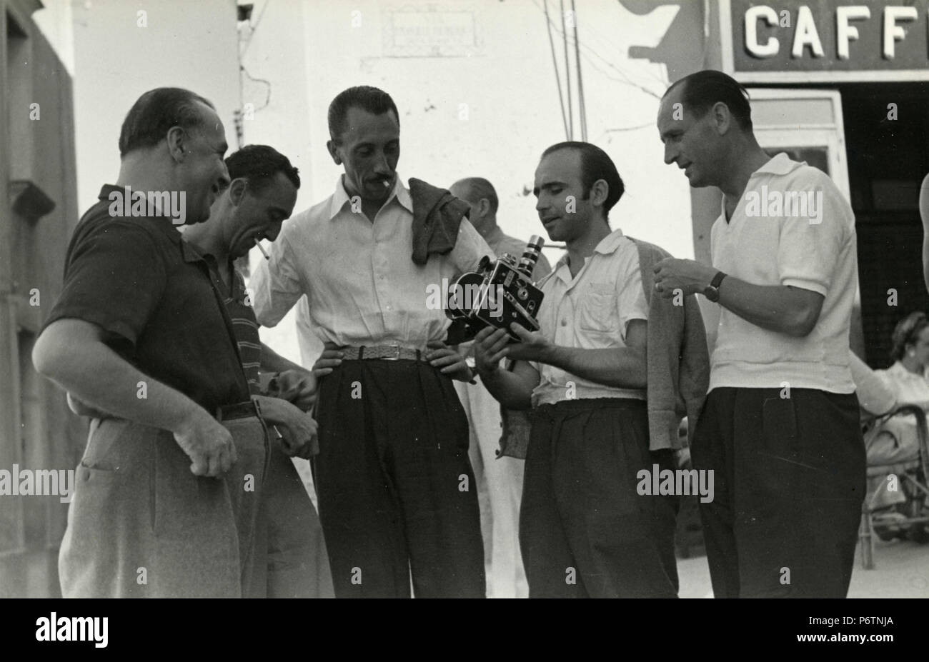 Unbekannte italienische Filmemacher, 1950er Jahre Stockfoto
