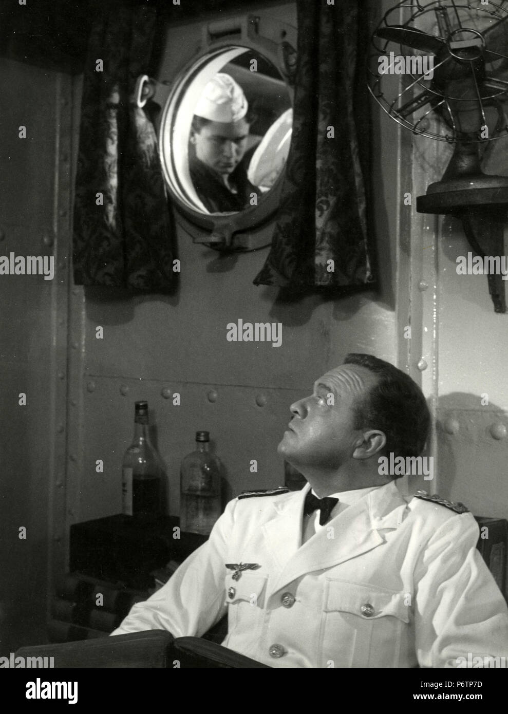 Amerikanischer Schauspieler Van Heflin im Film Sotto Dieci Bandiere, 1960 Stockfoto