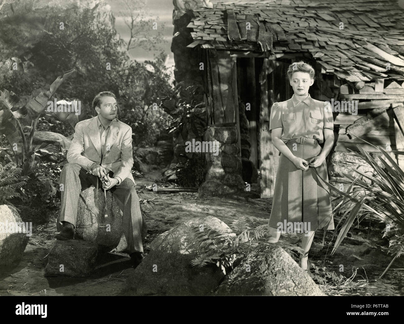 Schauspieler Paul Henriod und Bette Davis in dem Film jetzt, Voyager, 1942 Stockfoto