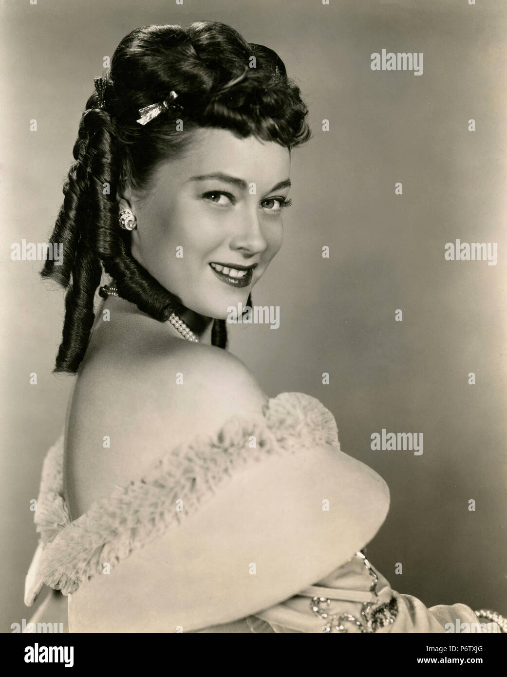 Die Schauspielerin Nora Eddington im Film die Abenteuer des Don Juan, 1948 Stockfoto