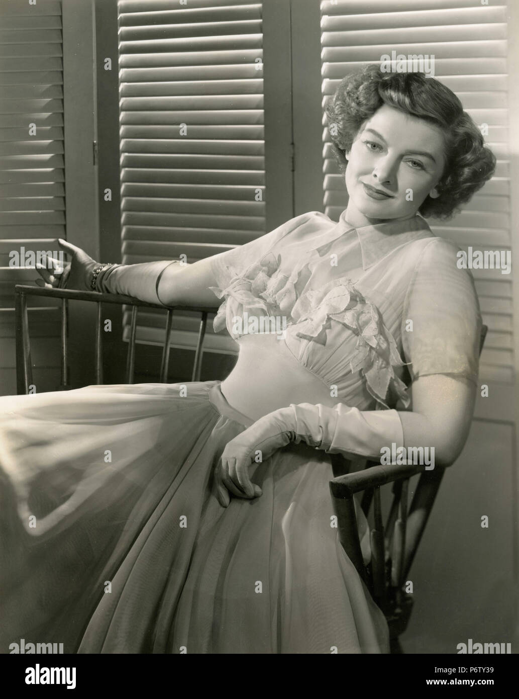 Schauspielerin Myrna Loy im Film Herr Blandings baut sein Traumhaus, 1940 Stockfoto