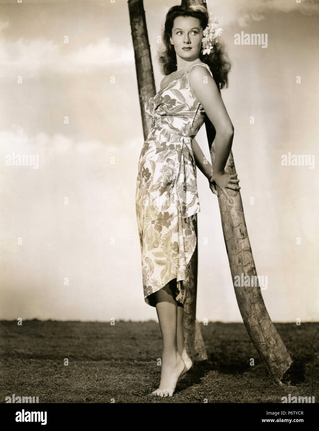 Die amerikanische Schauspielerin Rhonda Fleming im Film Adventure Island, 1947 Stockfoto