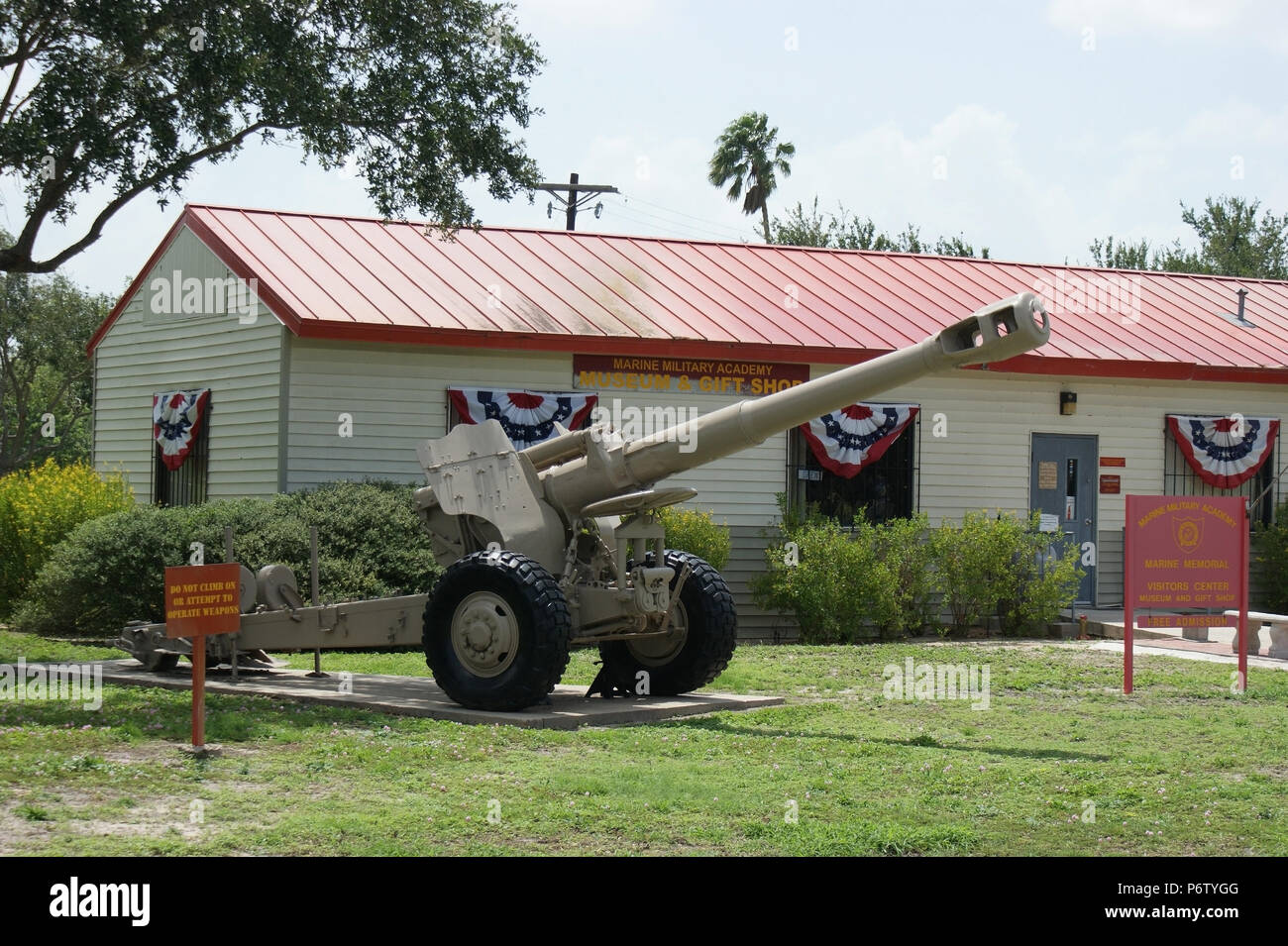 Iwo Jima Denkmal an den Marine Military Academy in Harlingen, TX Stockfoto