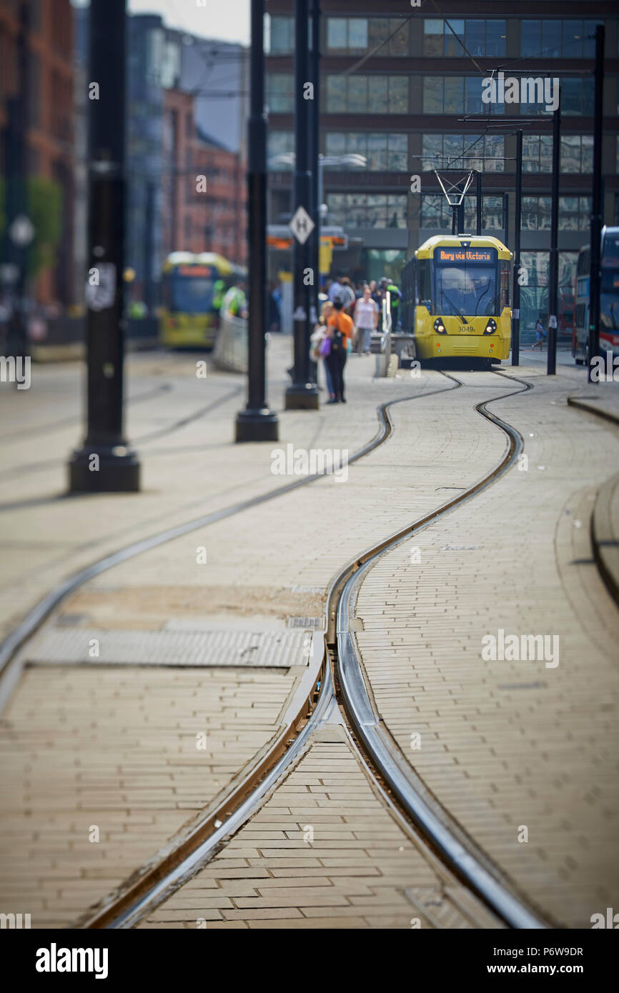 Manchester Piccadilly Gardens interchange Stockfoto