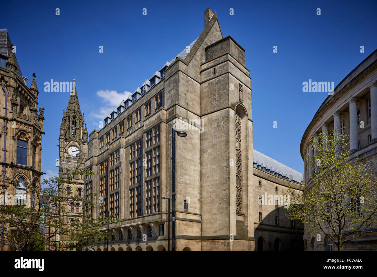 Eklektischen stil Grad II Liste* Manchester Rathaus Nebenstelle 1934, zusätzliche Unterkunft für die kommunalen Dienstleistungen zur Verfügung stellen. St. Peter's Square Stockfoto