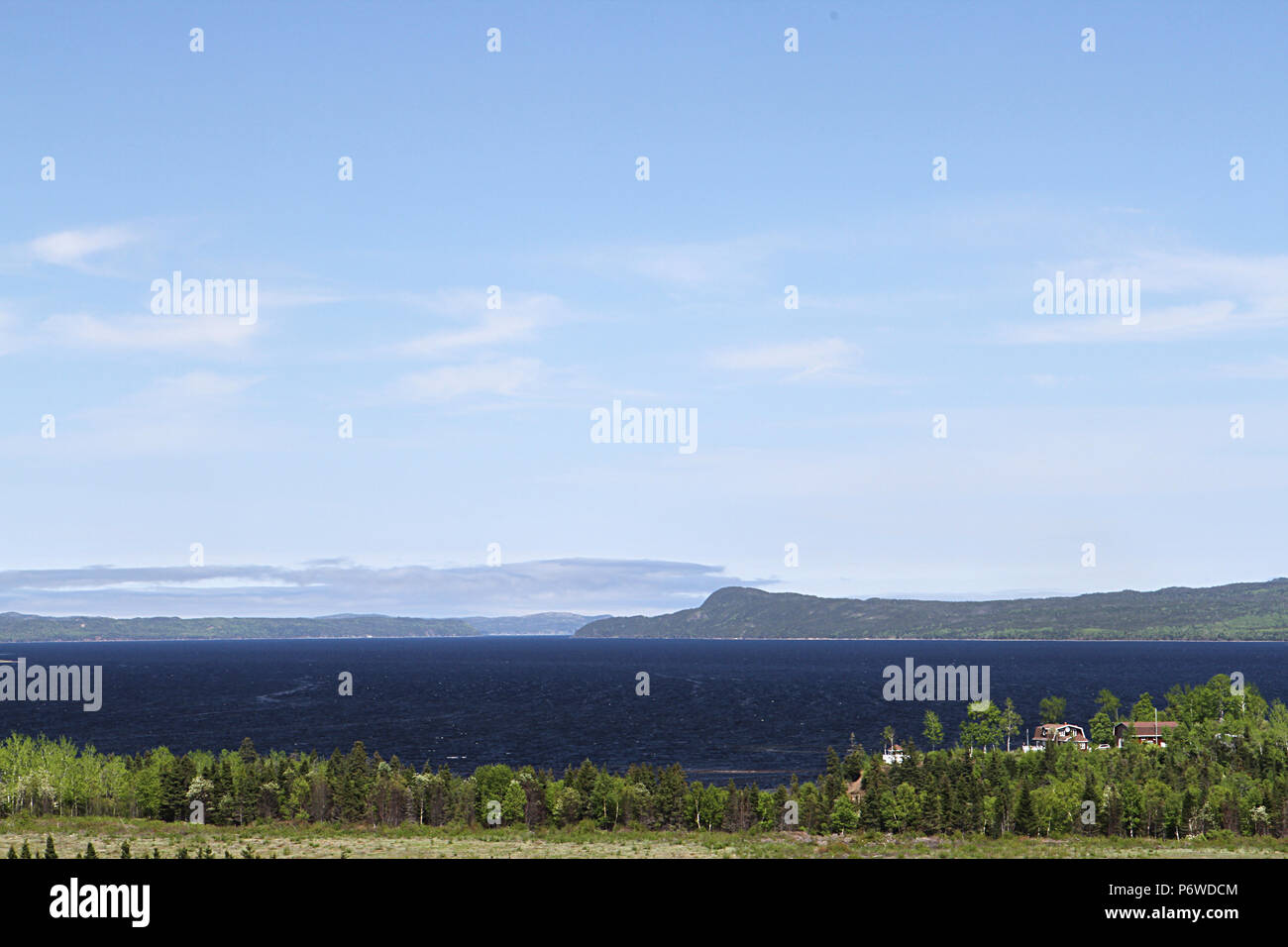 Reisen Labrador, Kanada. Landschaft scenics entlang Labrador Coastal Drive 510 N, Trans Labrador Highway, Neufundland, Labrador, Kanada Stockfoto