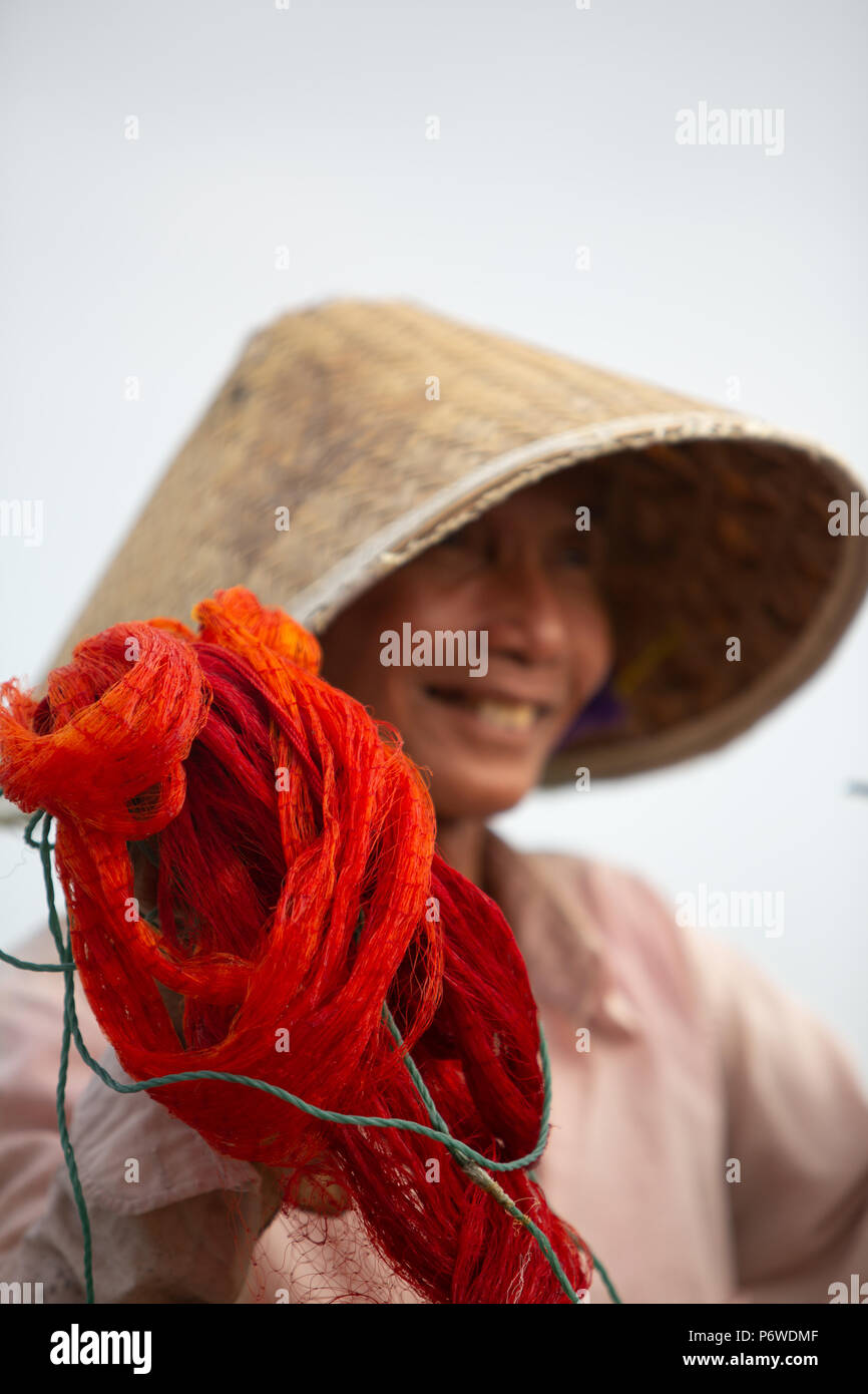 Gerne vietnamesische Fischer Stockfoto