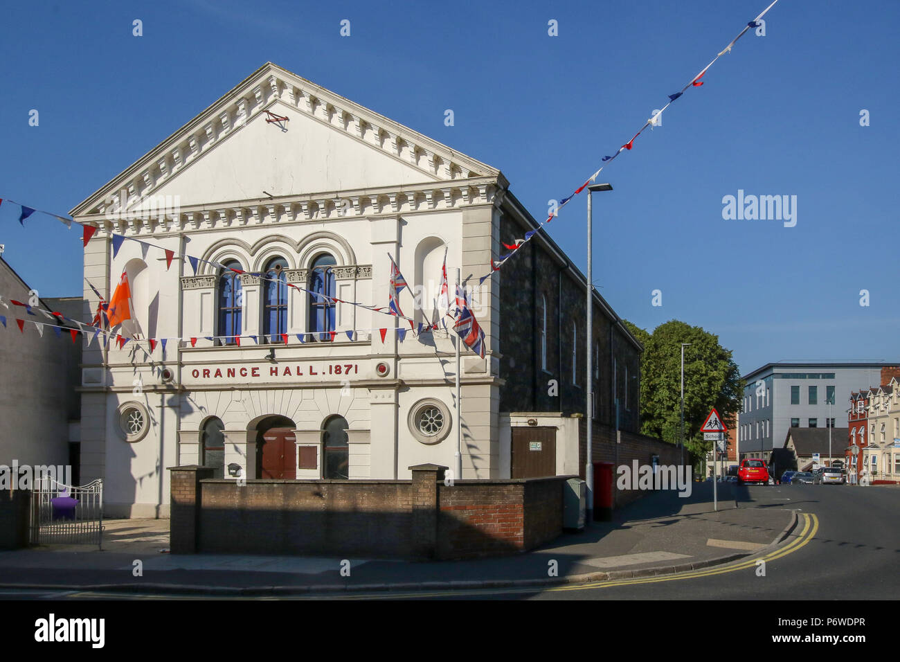 Lisburn Orange Hall Stockfoto