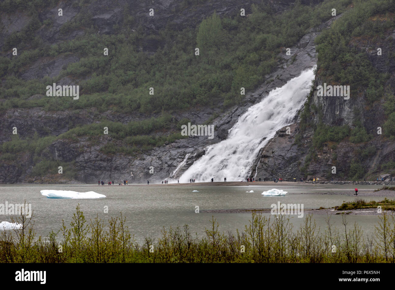 Nugget fällt, Juneau, Alaska, USA, Montag, 21. Mai 2018. Stockfoto