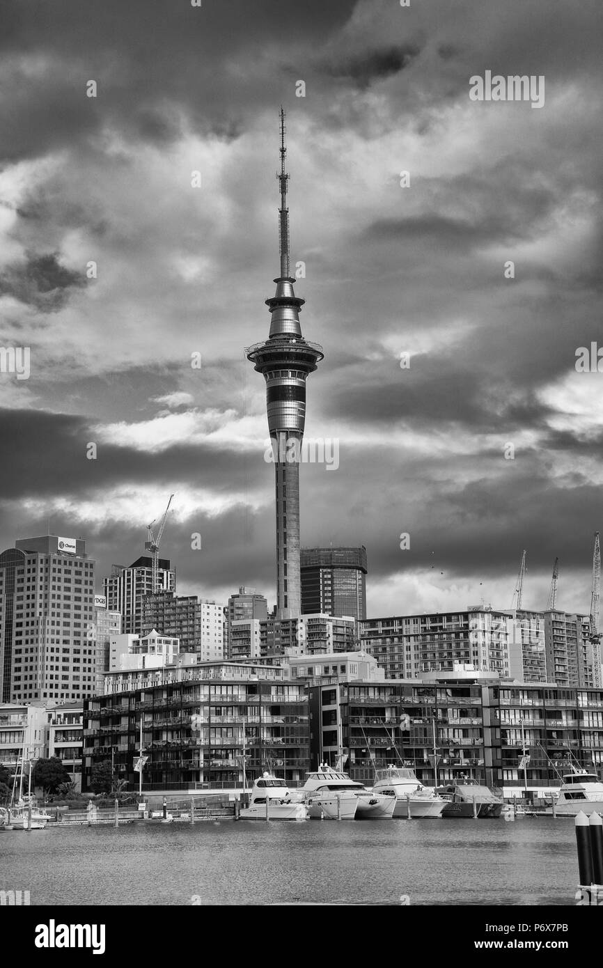 Der Skytower, Auckland Stockfoto