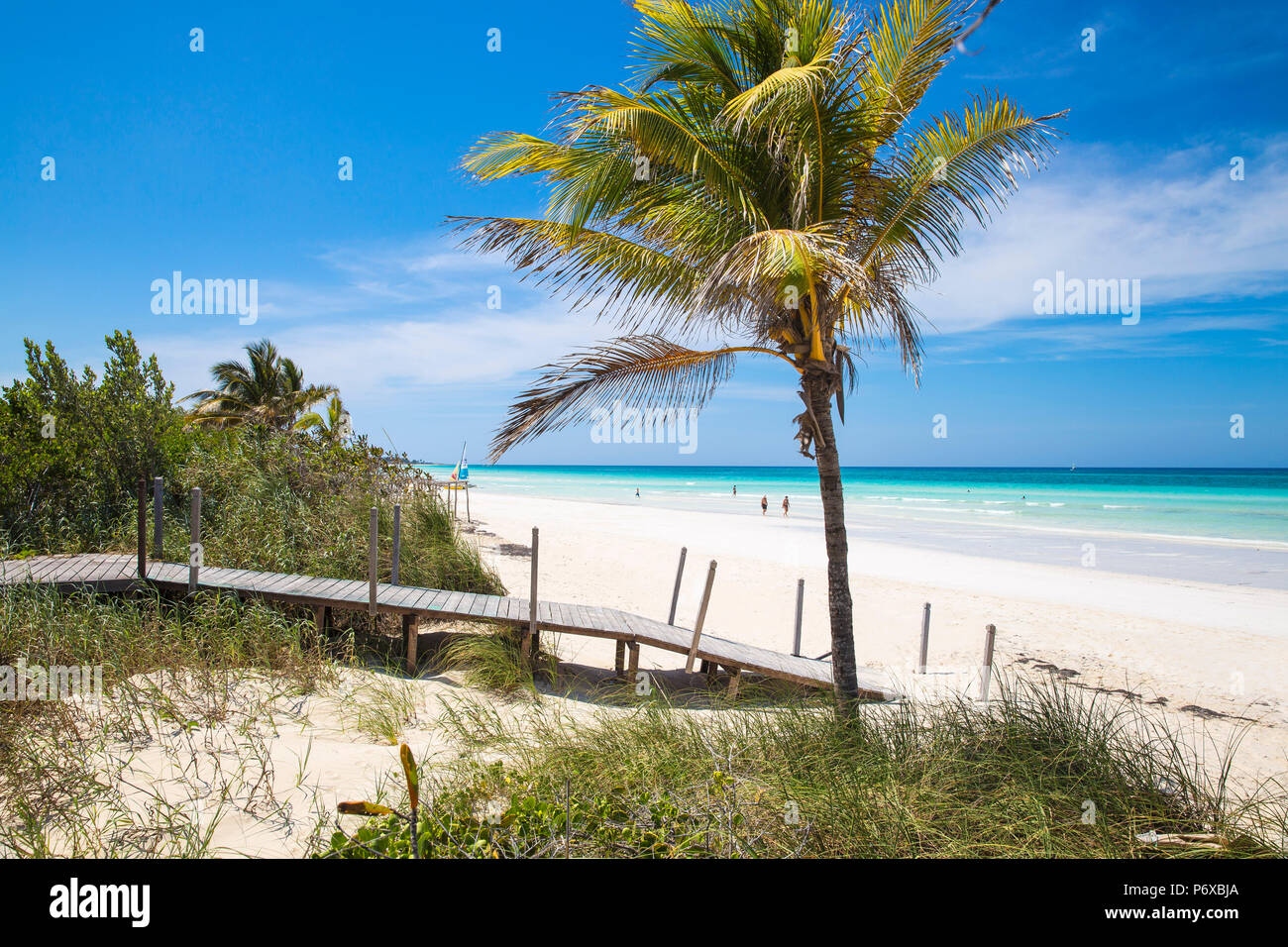 Kuba, Jardines del Rey, Cayo Coco, Playa Larga Stockfoto