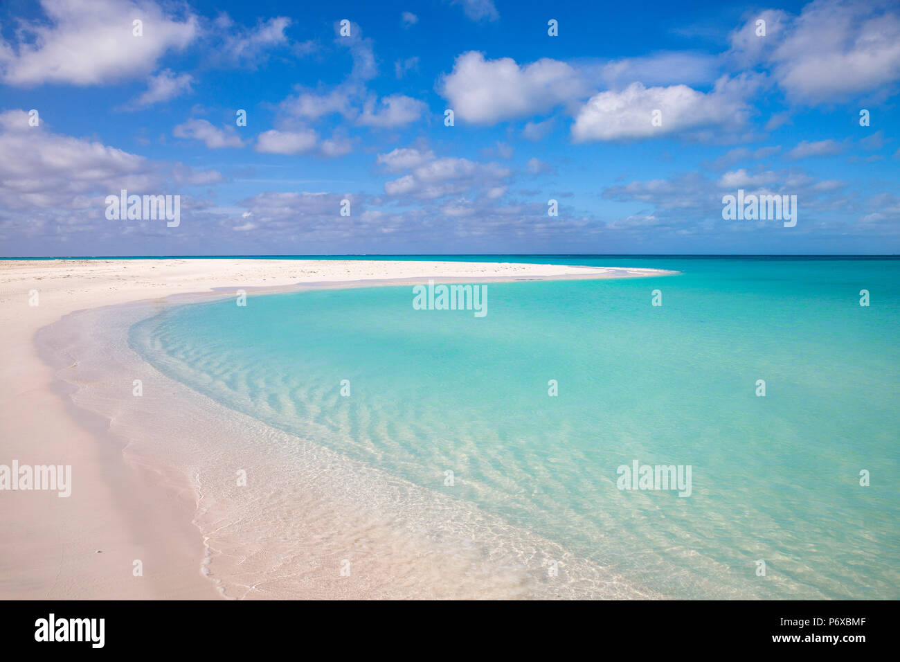 Kuba, der Isla de la Juventud, Cayo Largo de Sur, Playa Paraiso Stockfoto