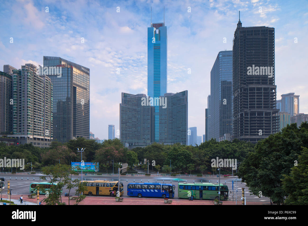 CITIC Plaza, Guangzhou, Guangdong, China Stockfoto