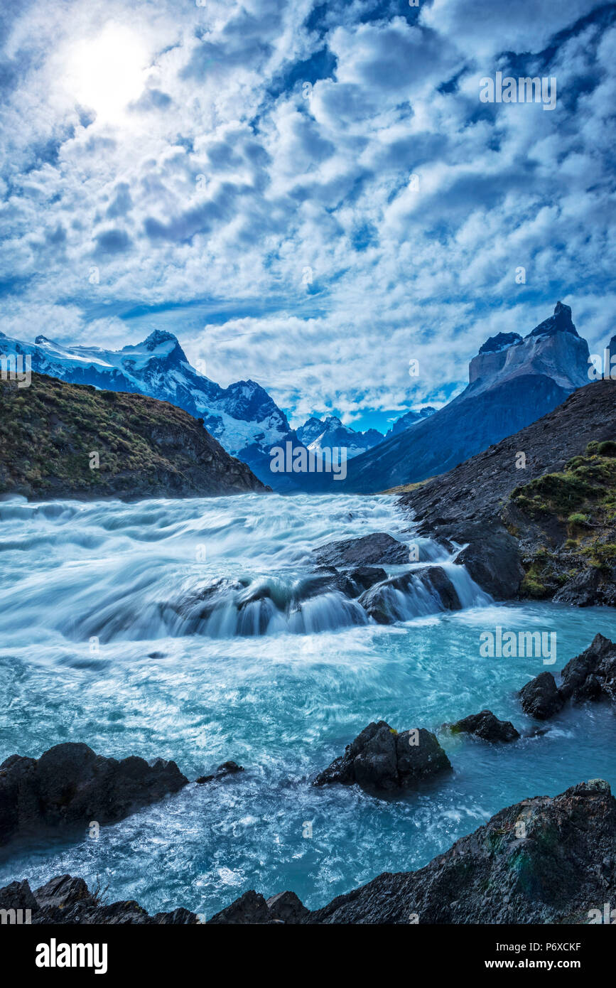 Südamerika, Patagonien, Chile, Torres del Paine National Park Stockfoto Südamerika, Patagonien, Chile, Torres del Paine National Park Stockfoto