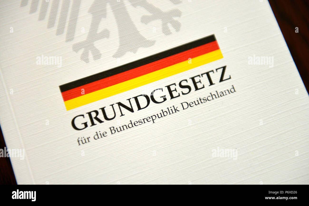 Grundgesetz für die Bundesrepublik Deutschland Stockfoto